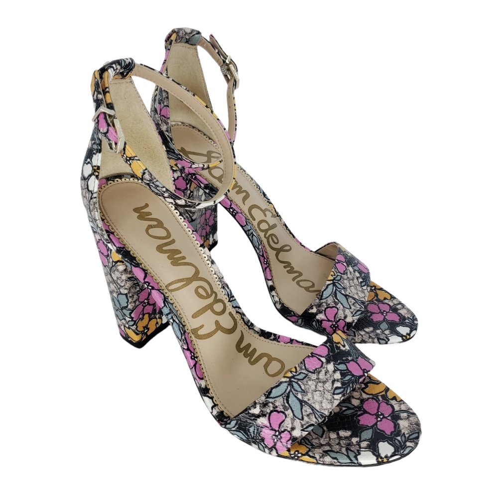 Sam Edelman Yaro Floral Block Heel Sandals
